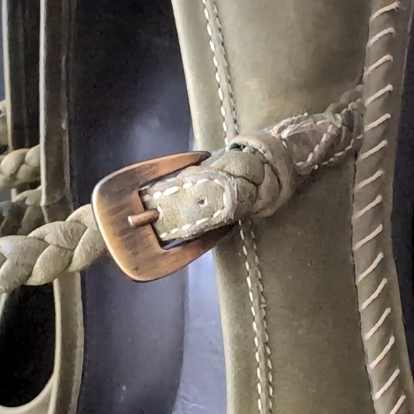 Ecco Green Leather Mary Jane Sussex Clog Woman's Shoes,Size 36. - Picture 8 of 15